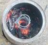 6 Char Burning in Funnel